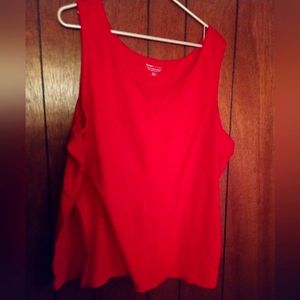 BASIC EDITIONS RED TANK TOP SIZE 3XL